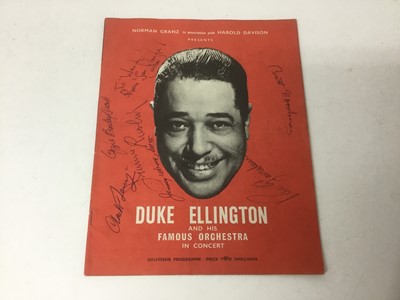 Lot 771 - Duke Ellington signed souvenir programme