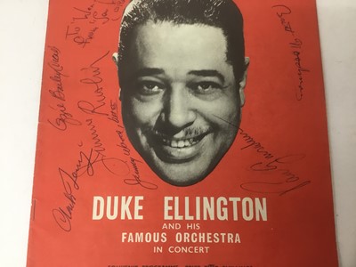 Lot 2070 - Duke Ellington signed souvenir programme