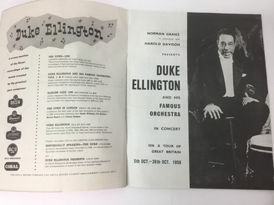 Lot 2070 - Duke Ellington signed souvenir programme