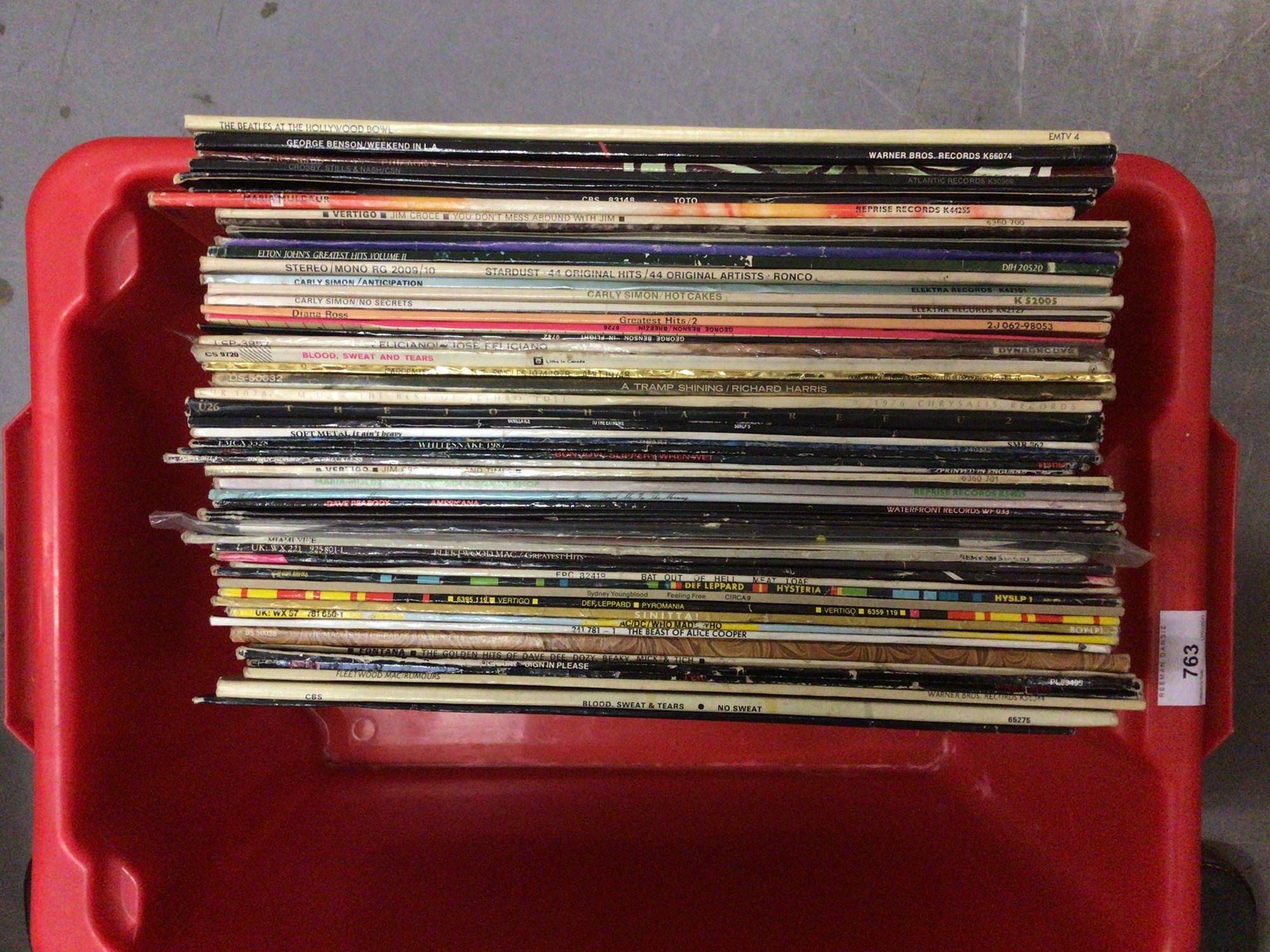 Lot 763 - LP records including The Beatles, AC/DC,