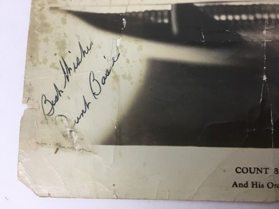 Lot 783 - Rare black and white press photo of Count Basie