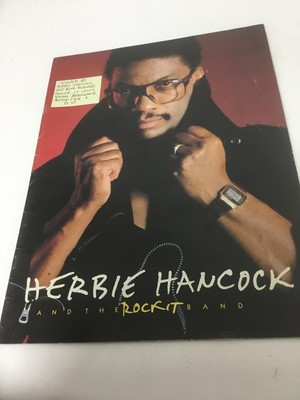 Lot 789 - Herbie Hancock and the Rockit Band signed programme