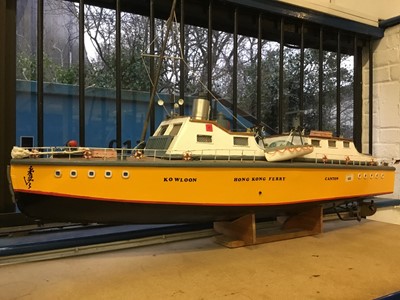 Lot 2062 - Large Scratch built model of the Canton Hong Kong Ferry Kowloon