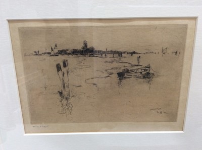 Lot 238 - Frank Mason (1921-2009) etching - Venice