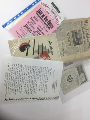 Lot 793 - Jazz related ephemera