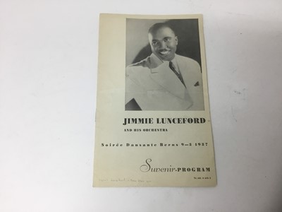 Lot 796 - Jimmie Lunceford and his Orchestra signed souvenir programme