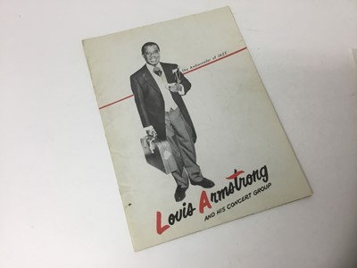 Lot 798 - ‘The ambassador of Jazz - Louis Armstrong and his concert group’ souvenir brochure