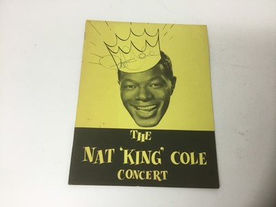 Lot 799 - Nat King Cole signed souvenir programme