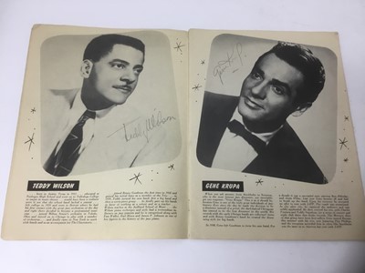 Lot 800 - 1953 Jazz concert programme, variously autographed