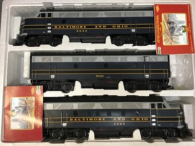 Lot 1591 - Railway LGB Baltimore Ohio Set no. 70457 boxed.