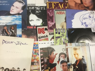 Lot 808 - Collection of single records including The Alarm, Skids, Associates, Police, Talk Talk and Duran Duran (approx 100)