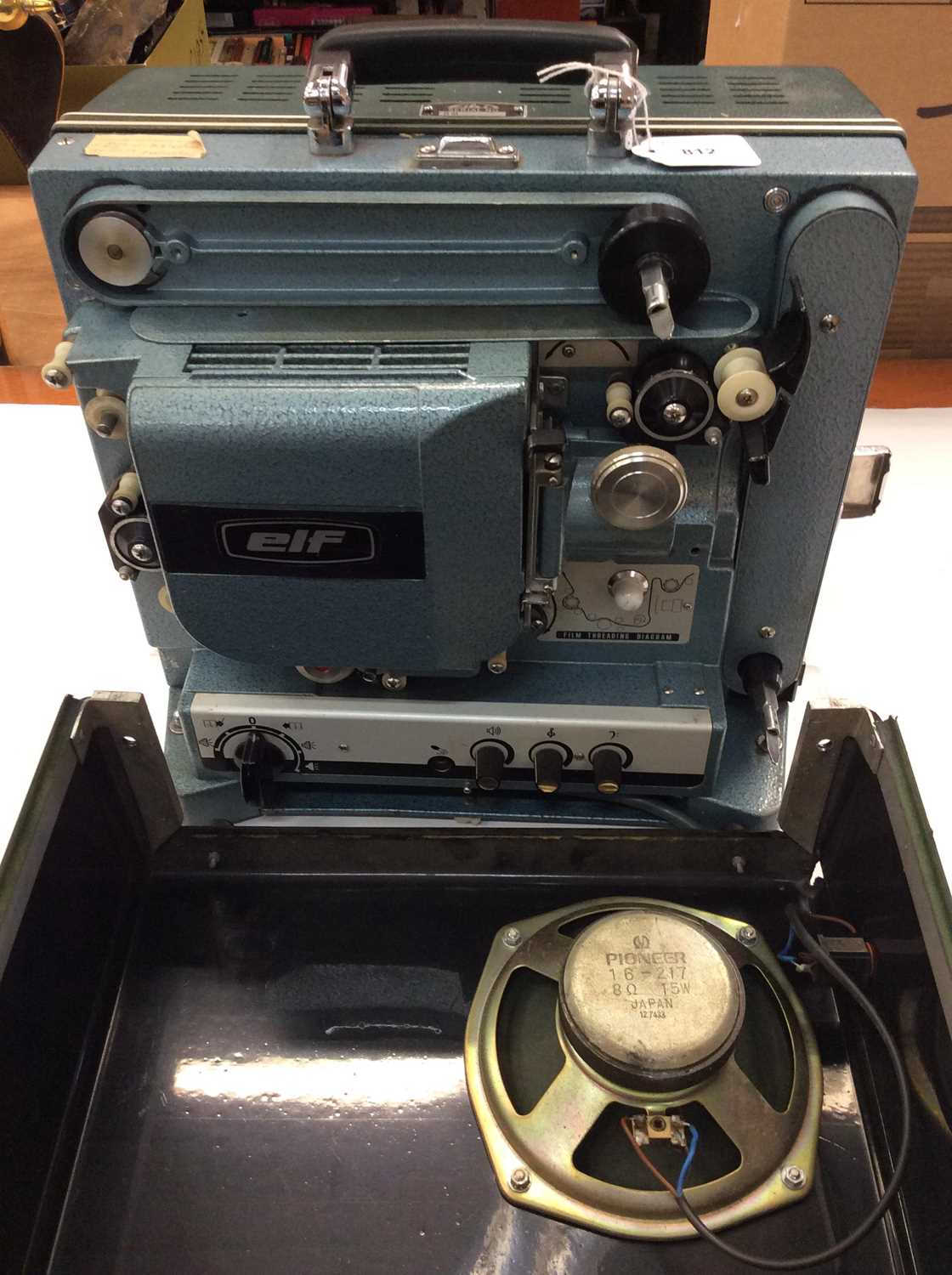 Serial Projector Lot 812 - Elf 16mm Film projector, Serial No. RM20749