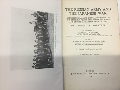 Lot 1270 - The Russian Army and the Japanese War, 2 Vols., 1909 1st edition with maps and illustrations