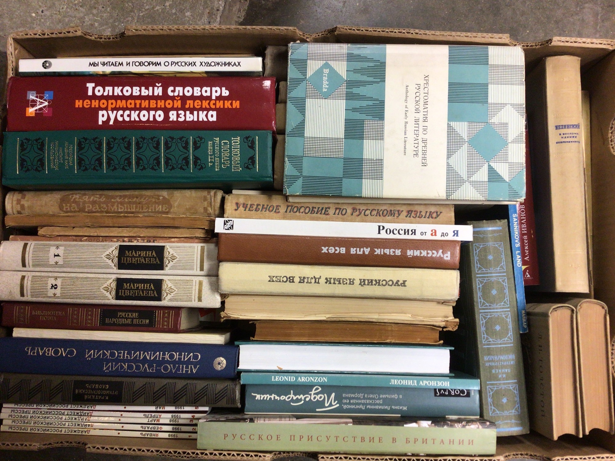 Lot 1310 Russian books, various, 5 boxes