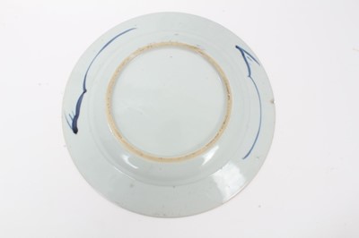 Lot 24 - Six 18th century Chinese blue and white porcelain dishes