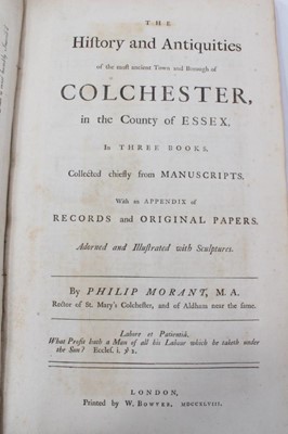 Lot 472 - Books - Morant’s ‘The History and Antiquities of Colchester’ printed by Bowyer 1748