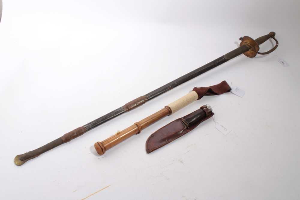 Sword Shell Lot 862 - 19th century American NCO's sword, with