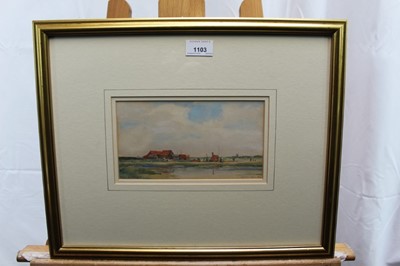 Lot 1103 - Wilfred Williams Ball (1852-1917) pair of watercolours, Near Southwold, Net sheds, Walberswick