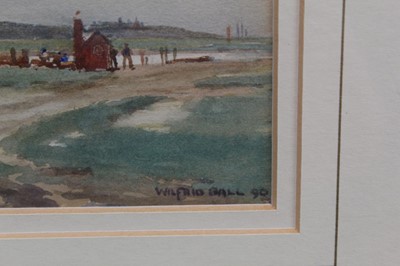 Lot 1103 - Wilfred Williams Ball (1852-1917) pair of watercolours, Near Southwold, Net sheds, Walberswick