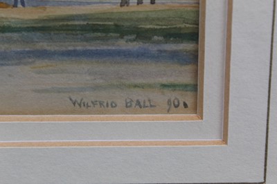 Lot 1103 - Wilfred Williams Ball (1852-1917) pair of watercolours, Near Southwold, Net sheds, Walberswick