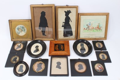 Lot 330 - Good collection of silhouette miniatures