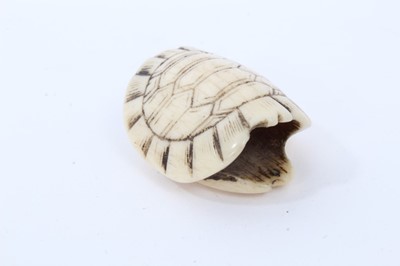 Lot 236 - Group of seven carved ivory and bone netsuke