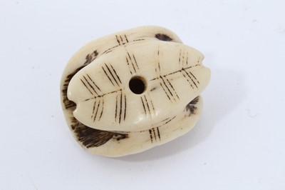 Lot 236 - Group of seven carved ivory and bone netsuke
