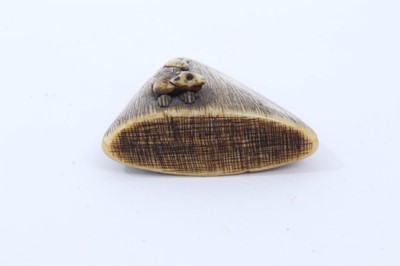 Lot 236 - Group of seven carved ivory and bone netsuke