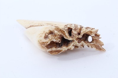 Lot 236 - Group of seven carved ivory and bone netsuke