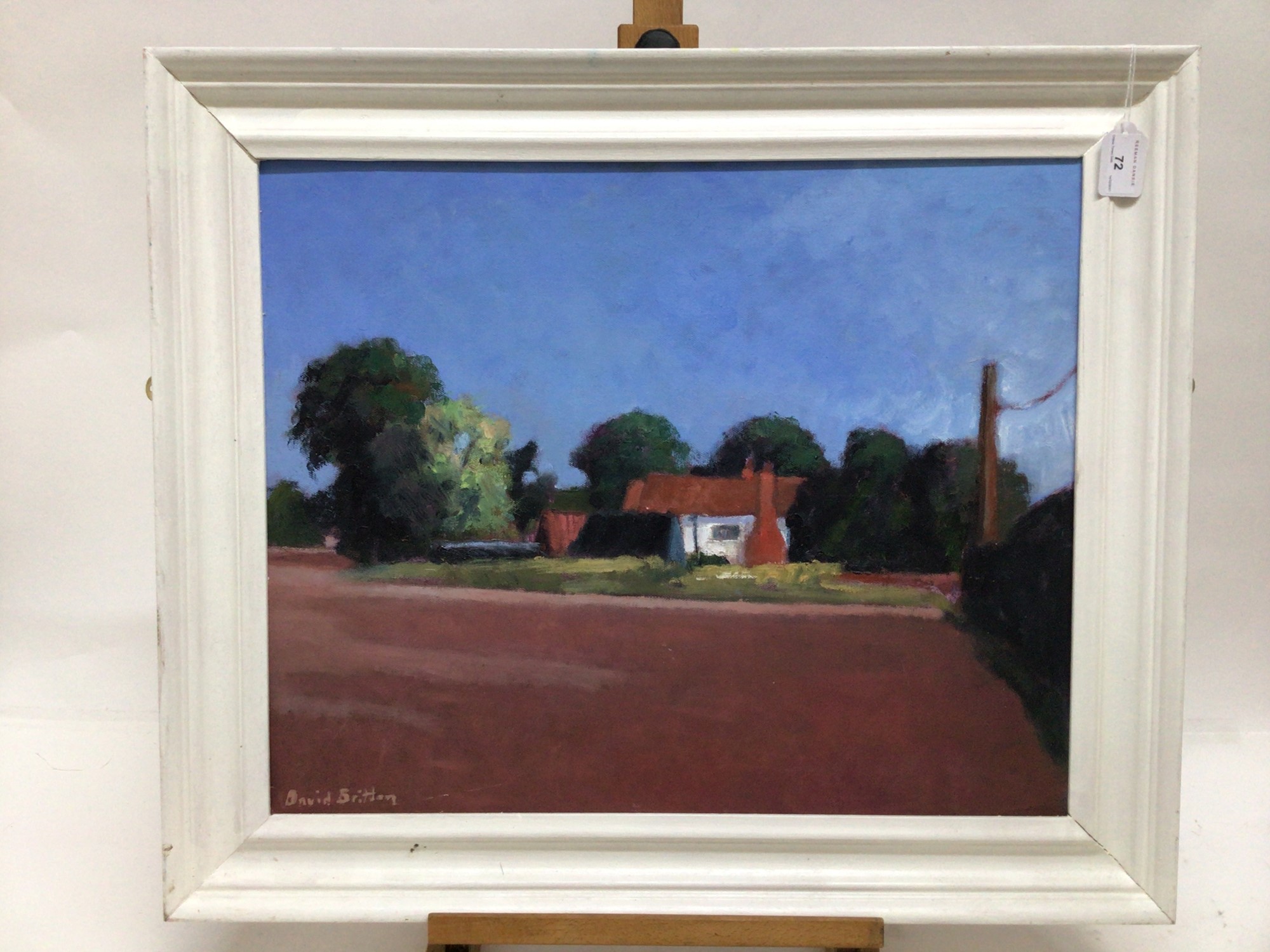 Lot 72 David Britton, contemporary, oil on board