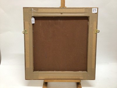 Lot 80 - David Britton, contemporary, oil on board - Haystacks, signed, framed, 45cm x 45cm