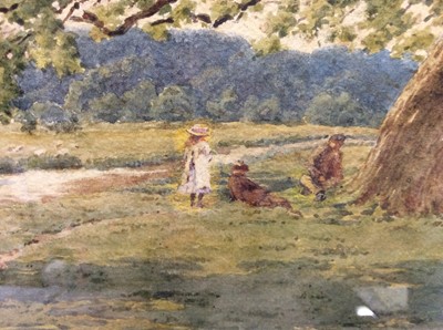 Lot 150 - Frederick Parks (act.1890-1927), watercolour - rural view, signed, in glazed frame