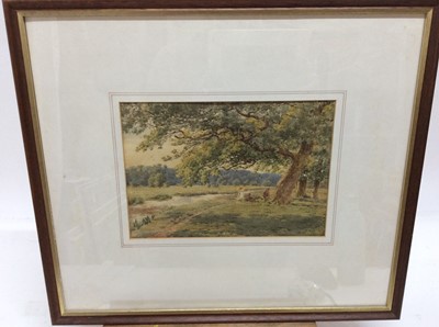 Lot 150 - Frederick Parks (act.1890-1927), watercolour - rural view, signed, in glazed frame