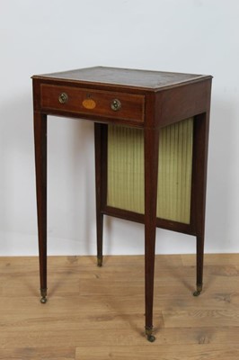 Lot 1493 - Regency mahogany ladies work table