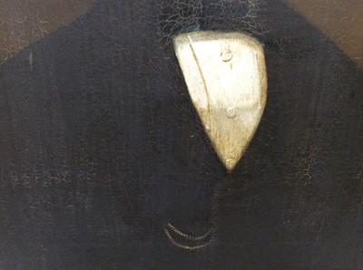 Lot 162 - Mid 19th century English School oil on canvas portrait of a Gentleman