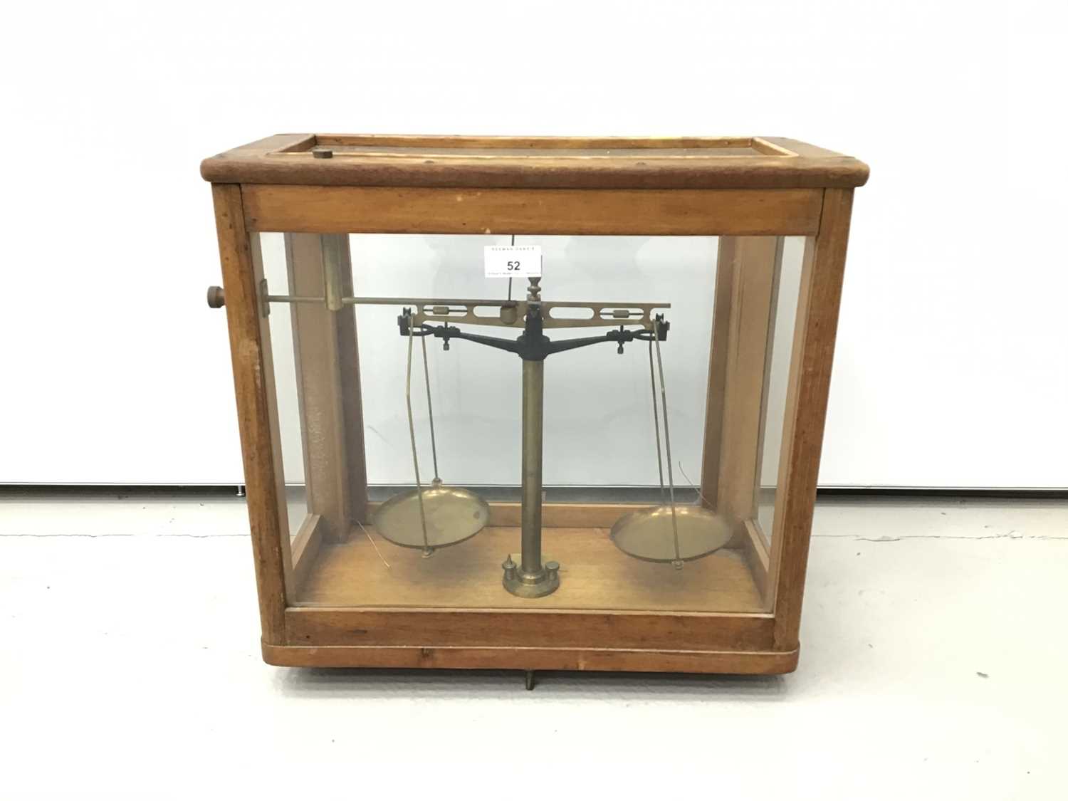Lot 52 - Antique chemists balance scales