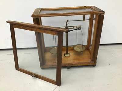 Lot 52 - Antique chemists balance scales