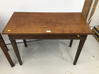 Lot 148 - George III mahogany side table and a similar mahogany table