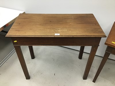 Lot 148 - George III mahogany side table and a similar mahogany table
