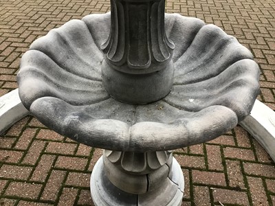 Lot 162 - Impressive concrete garden fountain