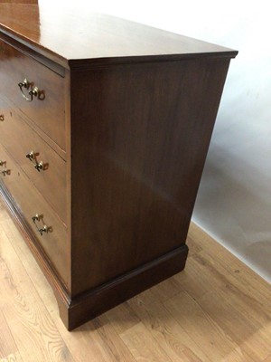 Lot 175 - Edwardian mahogany chest of three long graduated drawers