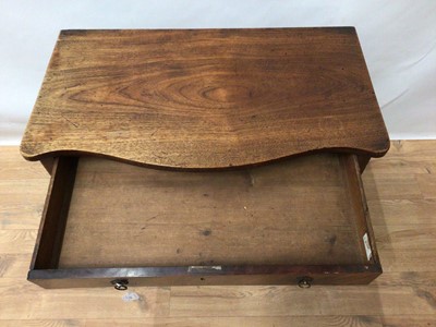 Lot 177 - 19th century mahogany single drawer side table