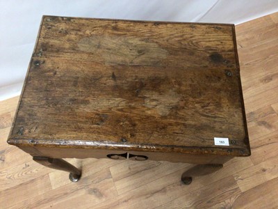 Lot 183 - Georgian oak side table
