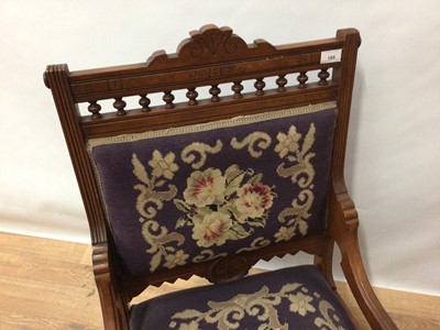 Lot 189 - Aesthetic period mahogany rocking chair