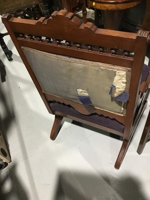 Lot 189 - Aesthetic period mahogany rocking chair