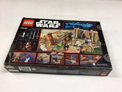 Lot 1 - Lego 8010 Darth Vader, 75139 Battle on Takodana with mini figs,  8019 Republic Attack Shuttle with mini figs, all including instructions, Boxed