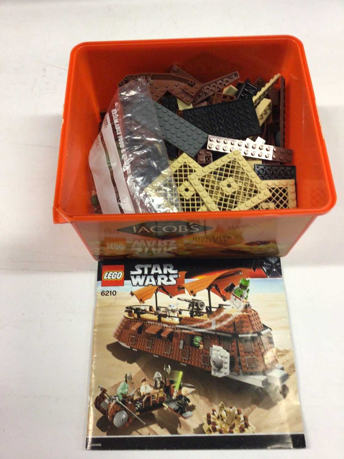 Lot 6 - Lego 75093 Death Star Final Duel, 6210 Jabba Sail Barge, 6210 Jabba Sail Barge, all including instructions and mini figs, Not boxed