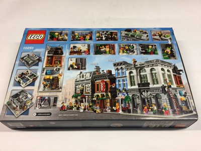 Lot 21 - Lego Creator Expert 10264 Corner Garage, 10251 Brick Bank, 10246 Detective Office, including minifigs and instructions, Boxed