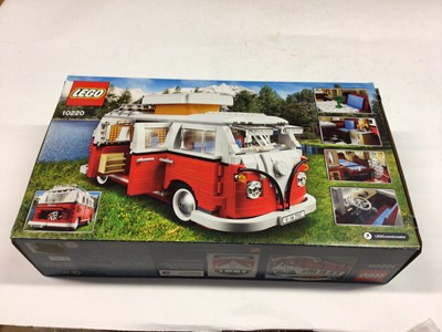 Lot 24 - Lego Creator Expert 10242 Mini Cooper, 10220 Volkswagen Camper, with instructions, Boxed