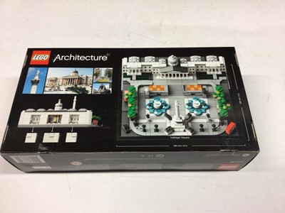 Lot 27 - Lego Architecture 21041 Great Wall of China, 21020 Trevi Fountain, 21045 Trafalgar Square, 21026 Venice, with instructions, Boxed